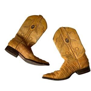 Potrillos Leather Cowboy Boots, size 7.5